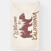 Welkom bij California Beer Spandoek (Verticaal)