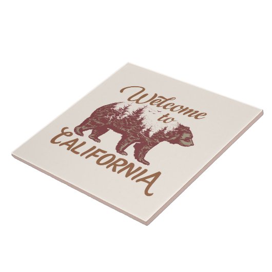 Welkom bij California Beer Tegeltje (Zijkant)