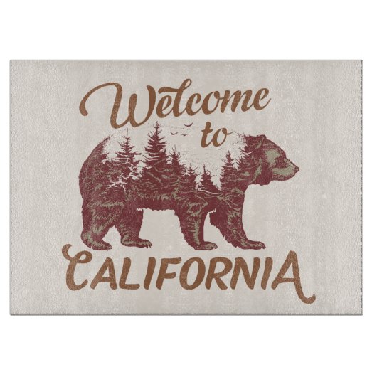 Welkom bij California Forest Beer Snijplank (Voorkant)