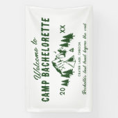 Welkom bij Camp Bachelorette Spandoek (Verticaal)