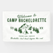 Welkom bij Camp Bachelorette Spandoek (Horizontaal)