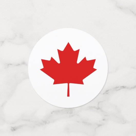 Welkom bij Canada Day Maple Leaf Table Confetti (Kleine voorkant)