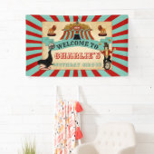 Welkom bij Circus Birthday Party Banner (Insitu)