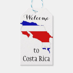 Welkom bij Costa Rica Destination Wedding Gift Lab Cadeaulabel