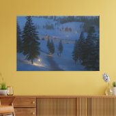 Welkom bij Cwm Canvas Print (Insitu (Woonkamer))