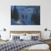 Welkom bij Cwm Canvas Print (Insitu (Slaapkamer))