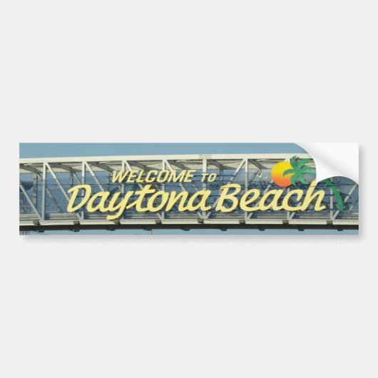 Welkom bij Daytona Beach Bumpersticker (Voorkant)