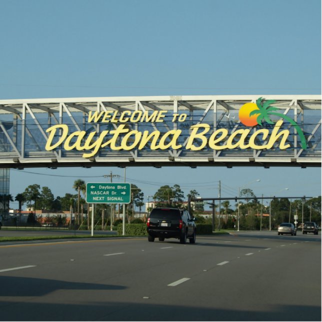Welkom bij Daytona Beach Fotobeeldje Magneet (Voorkant)
