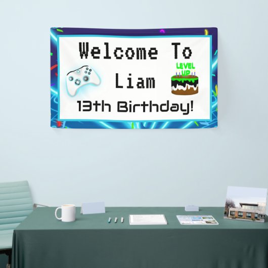Welkom bij de 13e Happy Birthday-hit! Spandoek (Beurs)