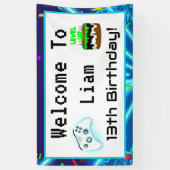 Welkom bij de 13e Happy Birthday-hit! Spandoek (Verticaal)