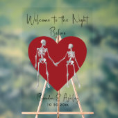 Welkom bij de avond voor het repetitiediner acryl bord (Neutraal)