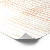 Welkom bij de bruiloft Custom Rustieke Hout Snijd Poster (Hoek)