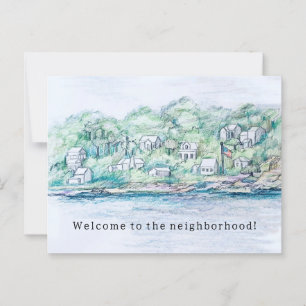 Welkom bij de buurt Lake Houses Village Briefkaart