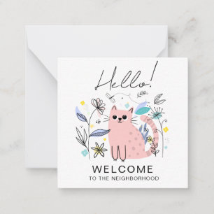 Welkom bij de Buurtkaart – Illustratie van een knu Notitiekaartje
