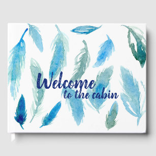 Welkom bij de Cabin Feathers Waterverf Gastenboek