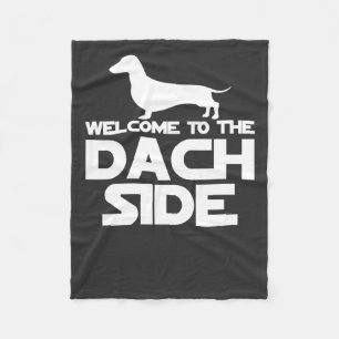 Welkom bij de Dachshund kant Fleece Deken