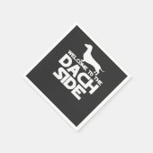 Welkom bij de Dachshund kant Servet (Hoek)