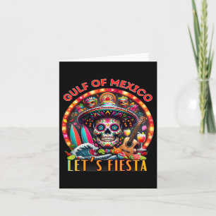 Welkom bij de Golf van Mexico Cinco De Mayo Retro Kaart