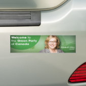 Welkom bij de Groene Partij van Canada Leider May Bumpersticker (Op auto)
