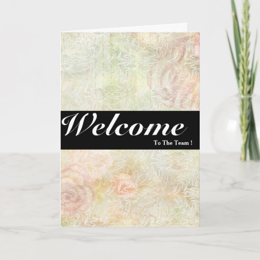 Welkom bij de minimale blauwe Kaart van het team (Voorkant)