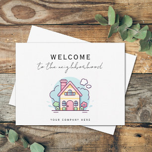 Welkom bij de Neighborhood Line Art Realty Briefkaart