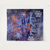 Welkom bij de Noordpool | Feestachtergrond Wandkleed (Voorkant (horizontaal))