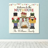 Welkom bij de NUTHOUSE Personalized Canvas Afdruk (Insitu (Houten vloer))