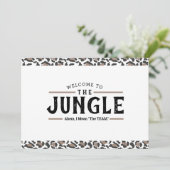 Welkom bij de Oerwoud Emlployee Welcome Kaart (Staand voorkant)