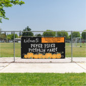 Welkom bij de Pumpkin Patch Pumpkin Banner voor (Insitu)