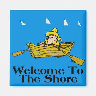 Welkom bij de Shore, Rowboot & Sharks Magneet