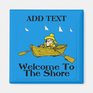 Welkom bij de Shore, Rowboot & Sharks Magneet