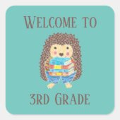 Welkom bij de Stickers van 3de graad Egel (Voorkant)