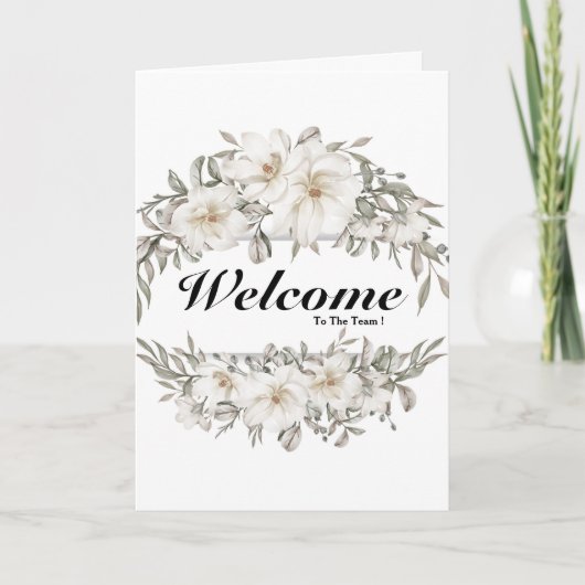 Welkom bij de teamkaart kaart (Voorkant)