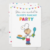 Welkom bij de uitnodiging voor het Pannenkoekenfee (Voorkant / Achterkant)