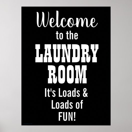 Welkom bij de waskamer Ladingen van vun Poster (Voorkant)