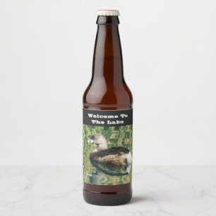 Welkom bij de waterreflectiegast van het meer Greb Bier Etiket