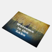 Welkom bij de waterreflectielakeside van het meer deurmat (Schuin)