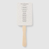 Welkom bij de Waterverf Blindenroze bruiloft Handwaaier (Achterkant)