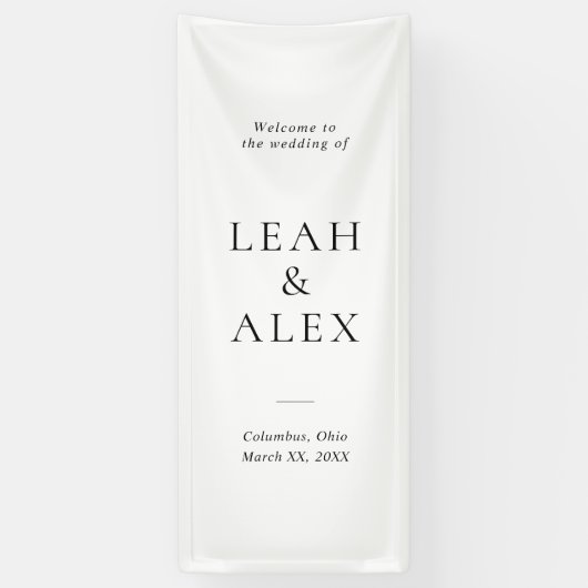 Welkom bij de Wedding Decor Signage Spandoek (Verticaal)