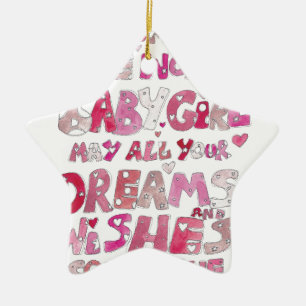 Welkom bij de wereld van het kindermeisje keramisch ornament