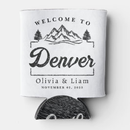 Welkom bij Denver Colorado Wedding Minimalist Blikjeskoeler