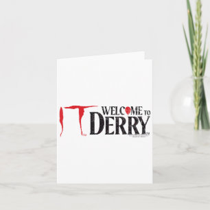 Welkom bij Derry  Distressed Logo Horro Kaart