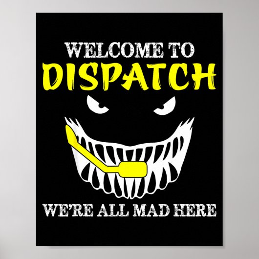 Welkom bij Dispatch Funny 911 Dispatch Halloween S Poster (Voorkant)