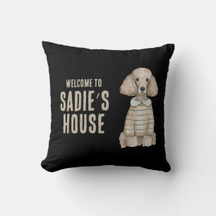 Welkom bij Dog Poodle House Custom Kussen