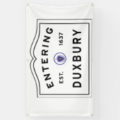 Welkom bij Duxbury MA Spandoek (Verticaal)