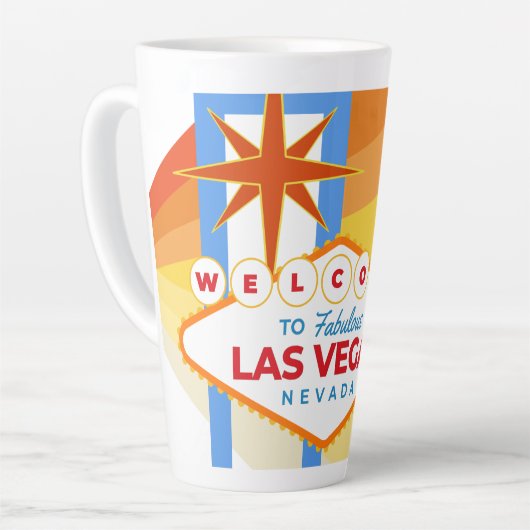 Welkom bij fabulous Las Vegas 2 souvenir Latte Mok (Linkerhoek)