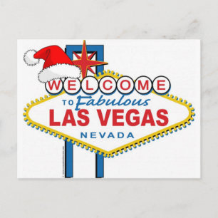 Welkom bij Fabulous Las Vegas Kerstmis Feestdagenkaart