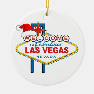 Welkom bij Fabulous Las Vegas Kerstmis Keramisch Ornament