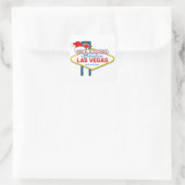 Welkom bij Fabulous Las Vegas Kerstmis Vierkante Sticker (Tas)