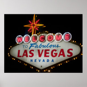 Welkom bij Fabulous Las Vegas Poster Print